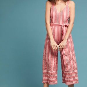 Anthropologie striped jumpsuit ❣️